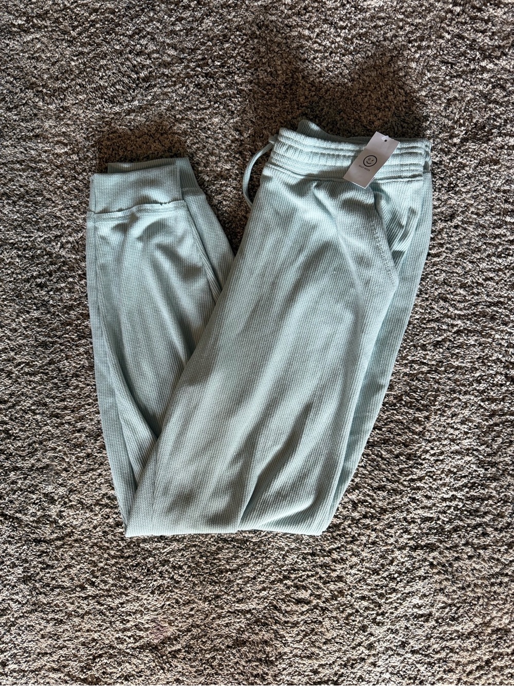 Gilly Hicks Mint Green Ribbed Lounge Pants